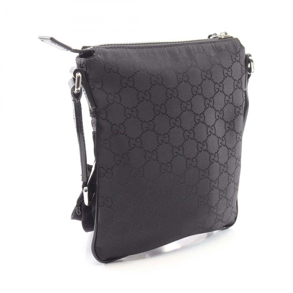 GUCCI Authentic Black Leather Shoulder Bag - Picture 2 of 6